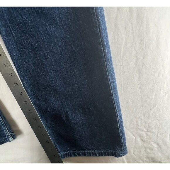 Volcom Stone Boardwear Jeans Sz 34 Black Zip Relaxed Fit Straight Leg Denim Blue - Picture 9 of 11